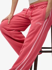 Superdry Red Athletic Essentials Logo Straight Joggers - Image 6 of 7