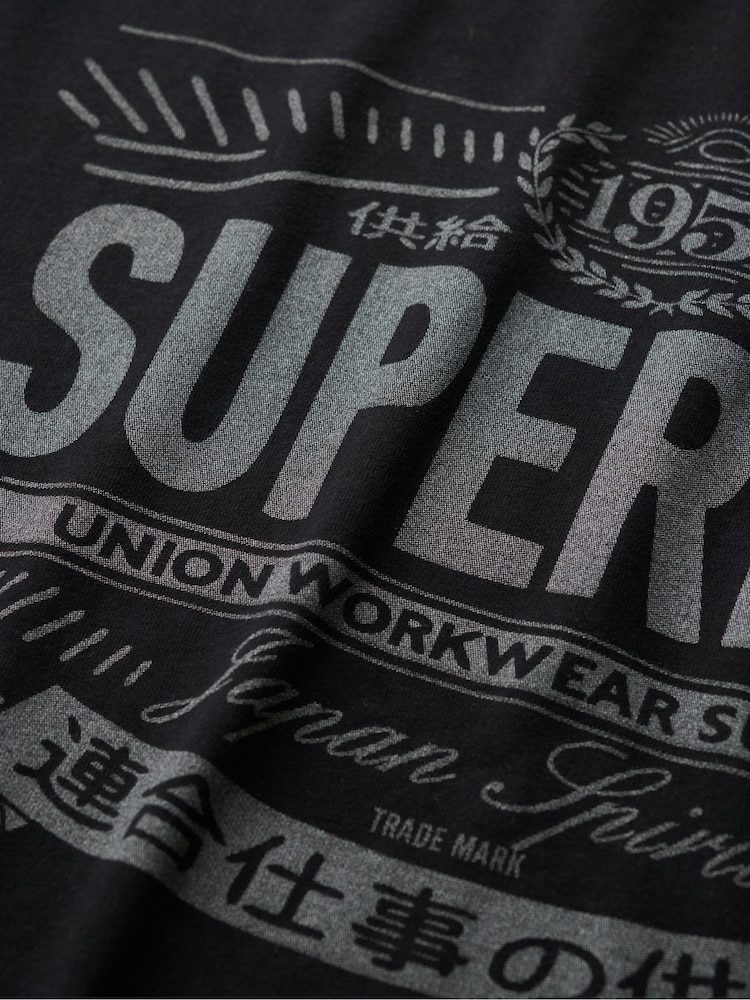 Camiseta Superdry Heritage Brand Relaxed - Imagem 7 de 7