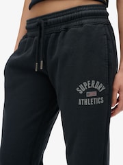 Superdry Blue Athletic Print Flare Joggers - Image 6 of 7