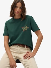 Superdry Green Tokyo Narrative Relaxed T-Shirt - Image 3 of 5