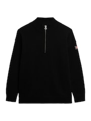 Suéter de malha desleixada com zíper médio Superdry - Imagem 6 de 6