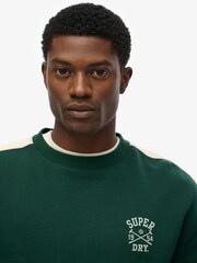 Superdry Green Athletic Club Crew Sweatshirt - Image 4 of 6