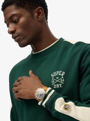 Superdry Green Athletic Club Crew Sweatshirt - Image 5 of 6