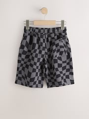 Black Check Regular Fit Basic Shorts (3-16yrs) - Image 2 of 5