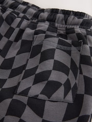 Black Check Regular Fit Basic Shorts (3-16yrs) - Image 4 of 5