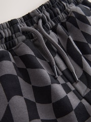 Black Check Regular Fit Basic Shorts (3-16yrs) - Image 5 of 5