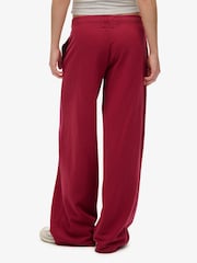 Superdry Red Athletic Essentials Wide Leg Joggers - Image 6 of 8