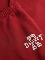 Superdry Red Athletic Essentials Wide Leg Joggers - Image 7 of 8