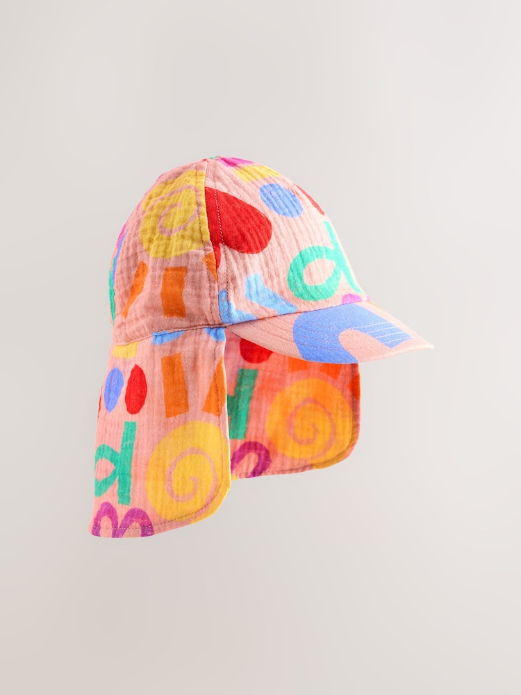 أحمر/وردي - قبعة تغطي الرأس والرقبة (3 أشهر - 10 سنوات) - Image 1 of 3