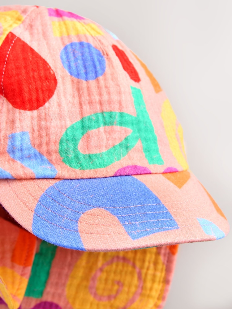 أحمر/وردي - قبعة تغطي الرأس والرقبة (3 أشهر - 10 سنوات) - Image 3 of 3