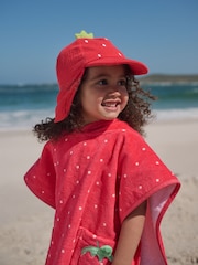 فراولة لون أحمر - قبعة تغطي الرأس والرقبة (3 أشهر - 10 سنوات) - Image 2 of 5