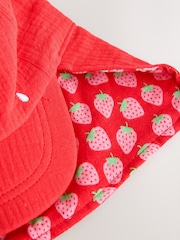 فراولة لون أحمر - قبعة تغطي الرأس والرقبة (3 أشهر - 10 سنوات) - Image 5 of 5