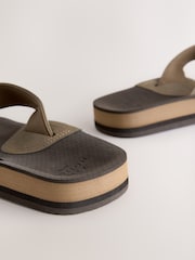 Brown Motionflex Flip Flops - Image 4 of 5