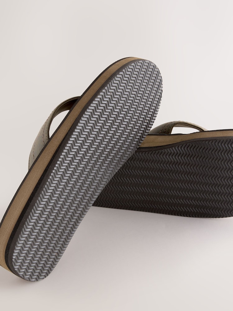 Brown Motionflex Flip Flops - Image 5 of 5 Brown Motionflex Flip Flops - Image 5 of 5
