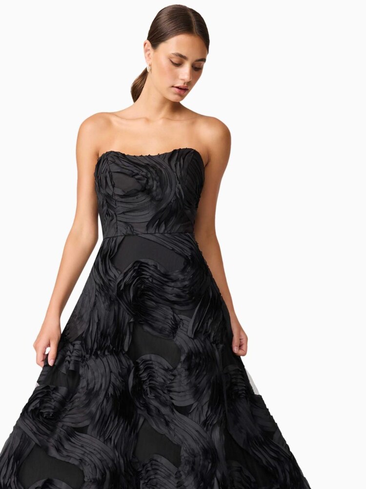 Elliatt Black Asher Midi Dress - Image 4 of 4 Elliatt Black Asher Midi Dress - Image 4 of 4