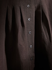 Chocolate Brown Pleated Playsuit - Image 9 of 9