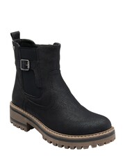 Lotus Black Casual Ankle Boots - Image 1 of 4