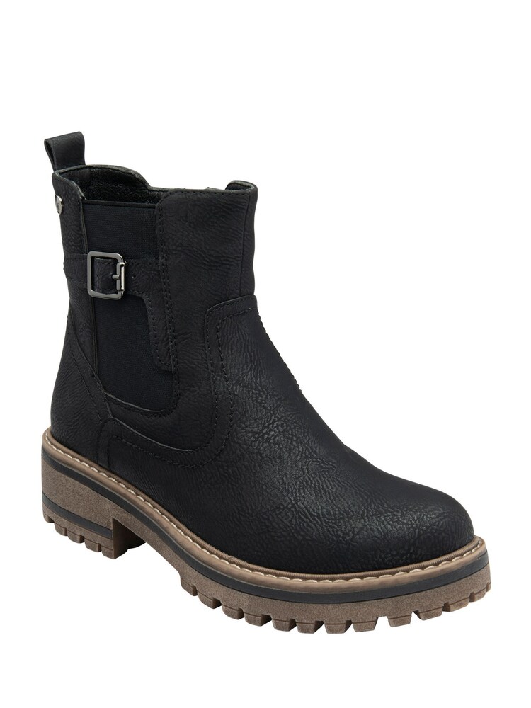 Lotus Black Casual Ankle Boots - Image 1 of 4