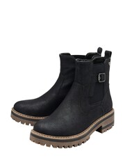 Lotus Black Casual Ankle Boots - Image 2 of 4