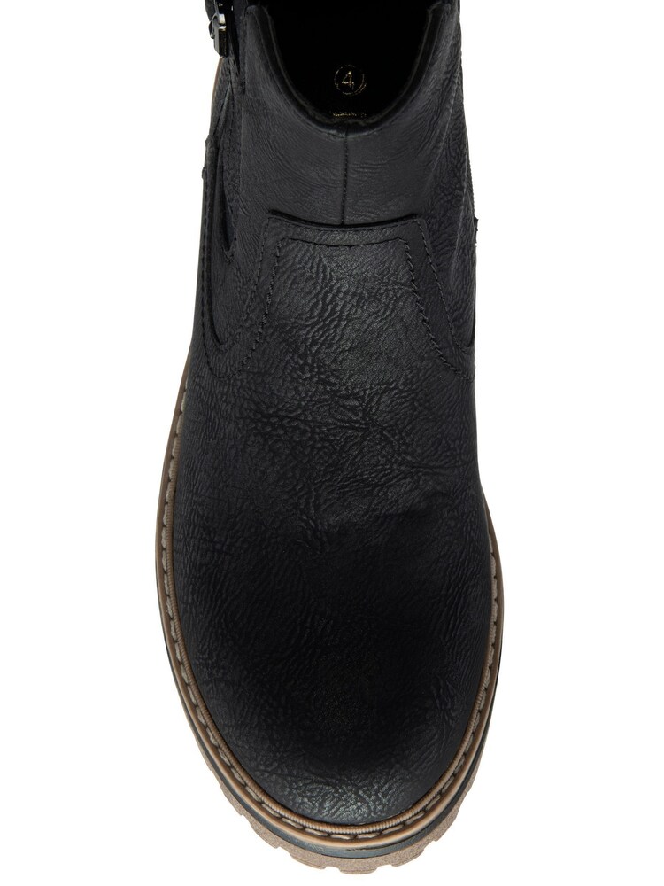 Lotus Black Casual Ankle Boots - Image 4 of 4
