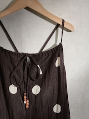Chocolate Brown Cami Jumpsuit - Image 7 of 8