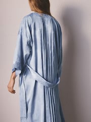 Azul - Satin Jacquard Dressing Gown - Imagen 3 de 9