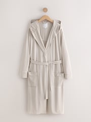 Neutral Stripe Cosy Lightweight Dressing Gown - Image 6 of 8