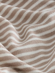Neutral Stripe Cosy Lightweight Dressing Gown - Image 8 of 8