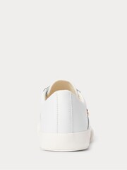 Lauren Ralph Lauren White Janson Logo Leather Trainers - Image 3 of 5