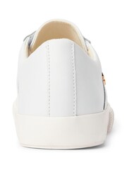 Lauren Ralph Lauren White Janson Logo Leather Trainers - Image 5 of 5
