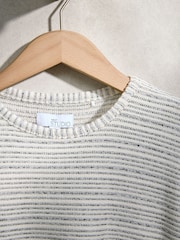 Monochrome Stripe Short Sleeve Loungewear Set - Image 10 of 13