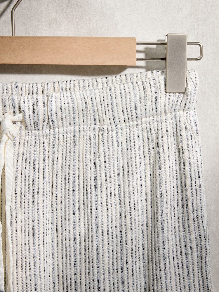 Monochrome Stripe Short Sleeve Loungewear Set - Image 13 of 13