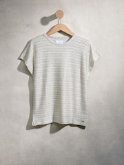 Monochrome Stripe Short Sleeve Loungewear Set - Image 8 of 13