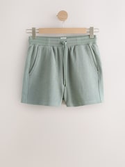 Teal Blue Textured Shorts - Image 6 of 9