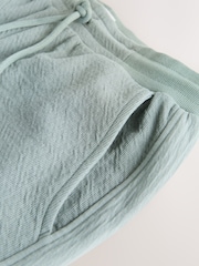 Teal Blue Textured Shorts - Image 8 of 9
