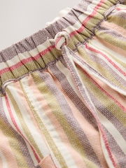 Multi Stripe Viscose/Linen Blend Loungewear Trousers - Image 8 of 9