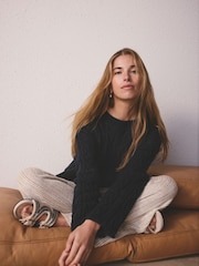 Navy Cable Knit Jumper - Image 2 of 6