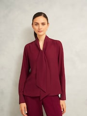 Hobbs Red Mimi Blouse - Image 2 of 5