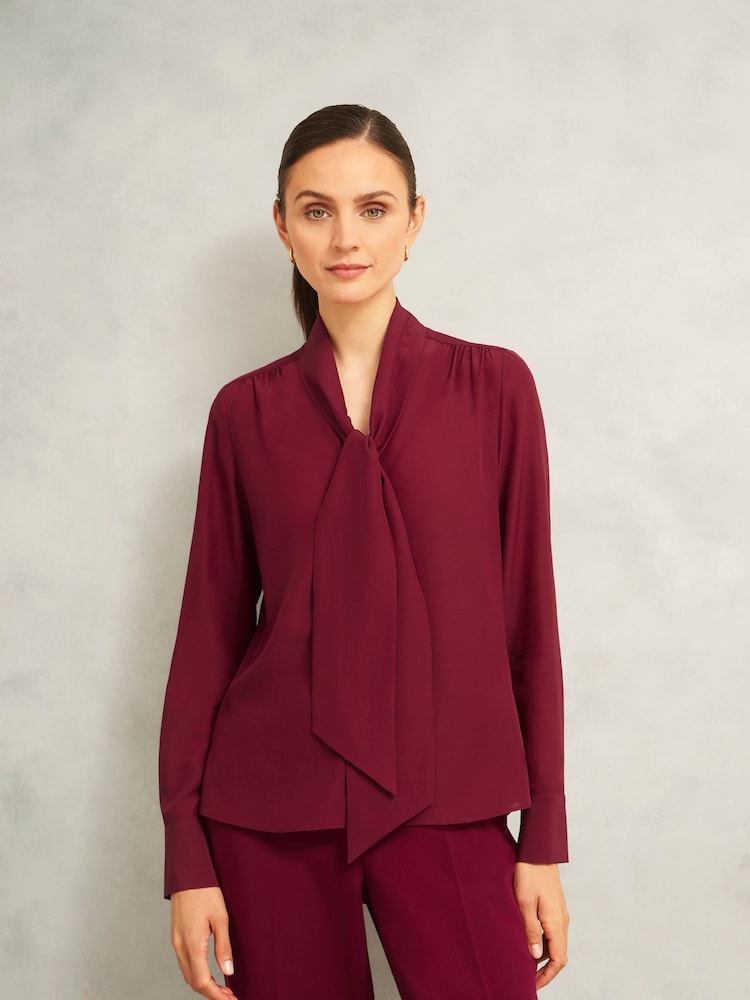 Hobbs Red Mimi Blouse - Image 2 of 5