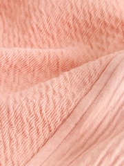 Coral Pink Textured Shorts - Image 7 of 8
