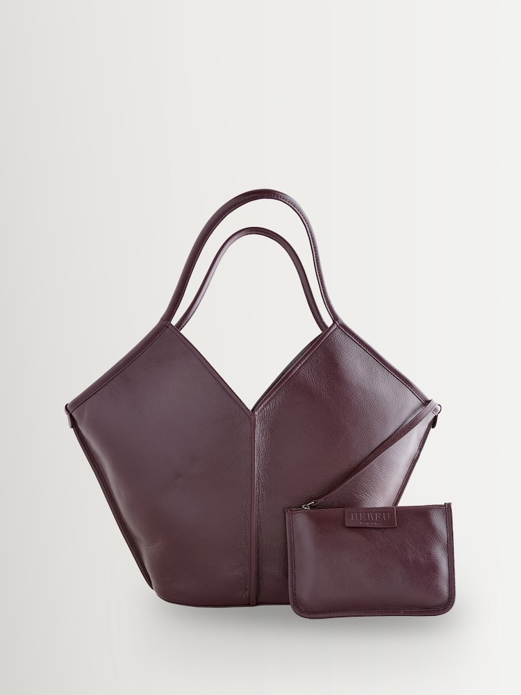 Hereu Studio Red Calella Hobo Trimmed Shoulder Bag - Image 1 of 1