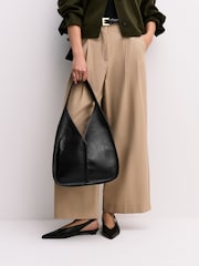 Hereu Studio Red Calella Hobo Trimmed Shoulder Bag - Image 3 of 6