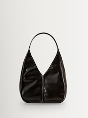 Hereu Studio Red Calella Hobo Trimmed Shoulder Bag - Image 6 of 6