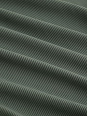 Khaki Green Rib Square Neck Swimsuit - Image 8 of 8