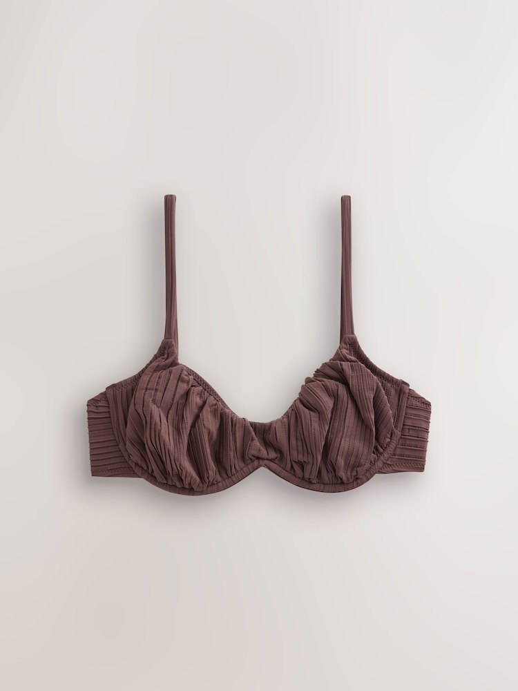 حقيبة صغيرة من نسيج قطني قطعة بكيني علوية - صورة 1 من 3