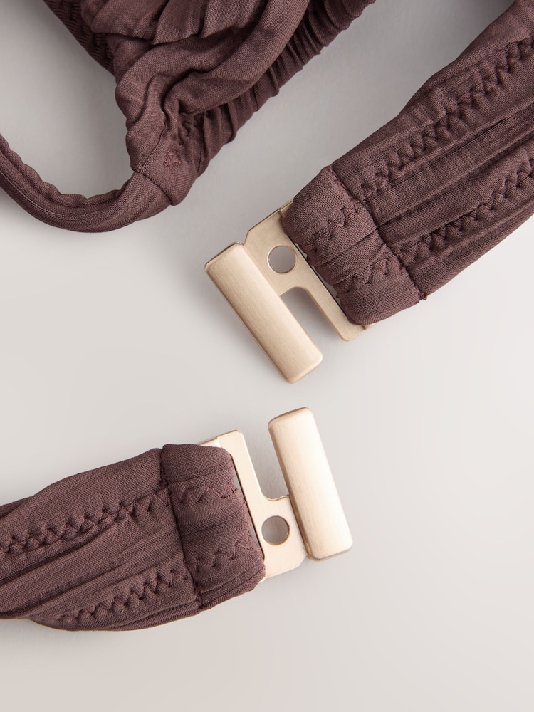 حقيبة صغيرة من نسيج قطني قطعة بكيني علوية - صورة 2 من 3