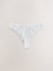 White Broderie Brazilian Knickers - Image 4 of 6