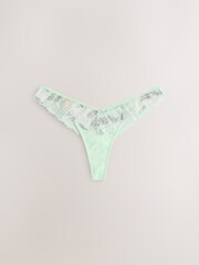 Green Print Premium Swiss Embroidery Knickers - Image 5 of 7