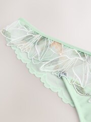 Green Print Premium Swiss Embroidery Knickers - Image 6 of 7