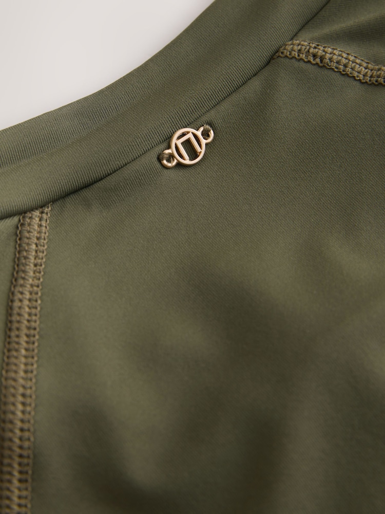 Хаки/кремовый - Modest Burkini Swimsuit Set 3 Piece - Изображение 2 6